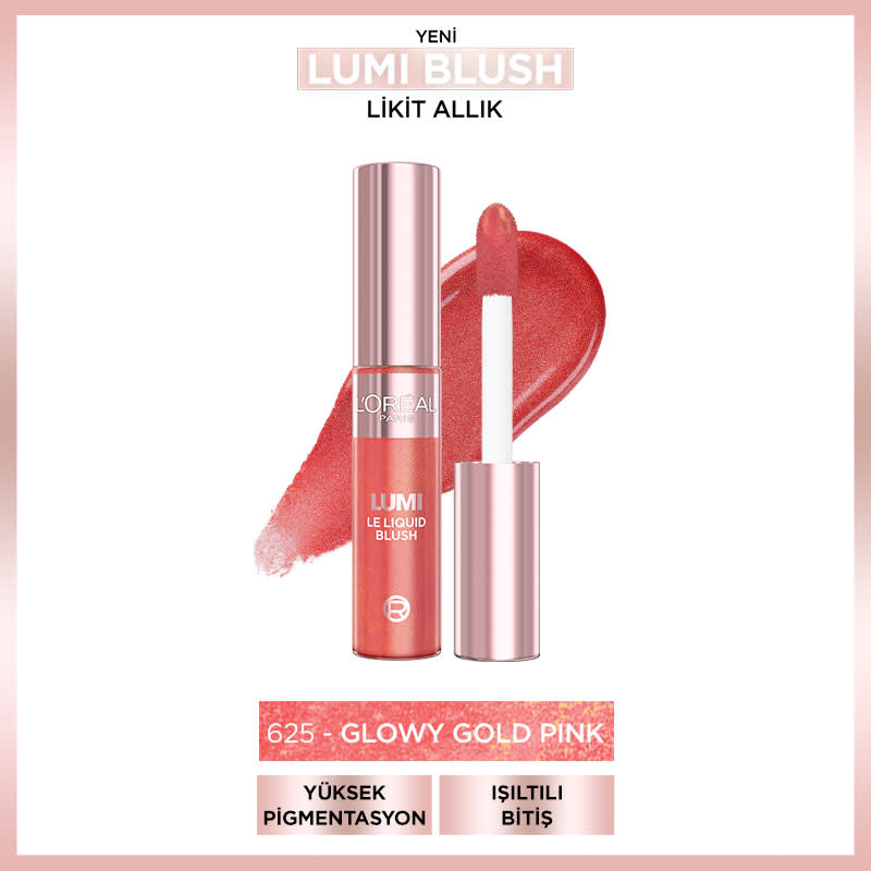 L’Oréal Paris Lumi Blush Likit Allık - 625 Glowy Gold Pink