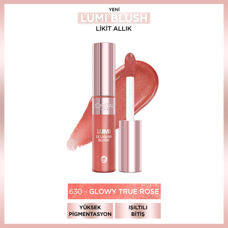 L’Oréal Paris Lumi Blush Likit Allık - 630 Glowy True Rose