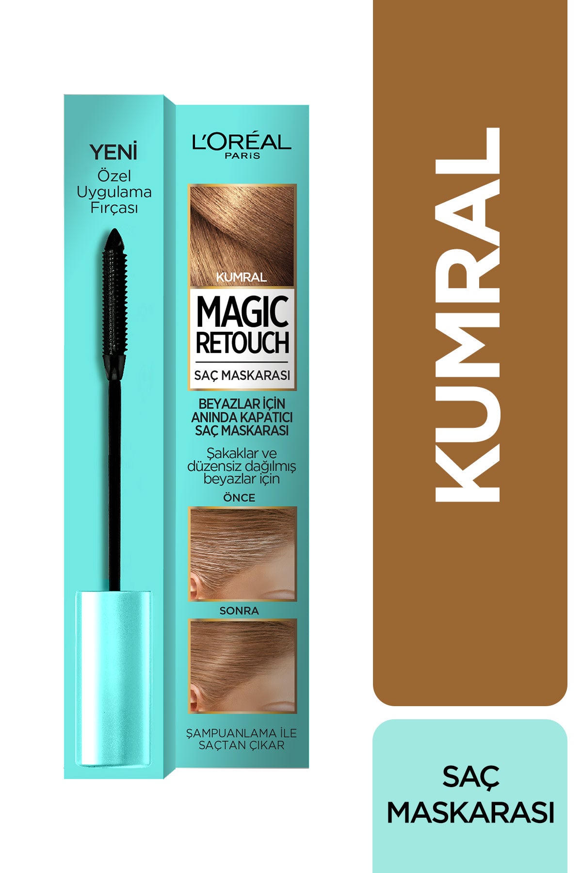 L’Oréal Paris Magic Retouch Beyazlar İçin Anında Kapatıcı Saç Maskarası Kumral