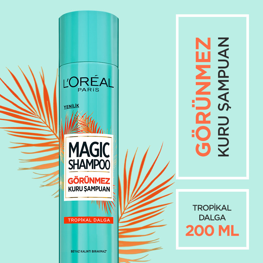 L'Oréal Paris Magic Shampoo Görünmez Kuru Şampuan 200ml -Tropikal Dalga