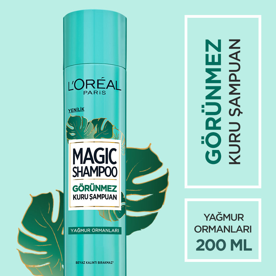 L'Oréal Paris Magic Shampoo Görünmez Kuru Şampuan 200ml -Yağmur Ormanları