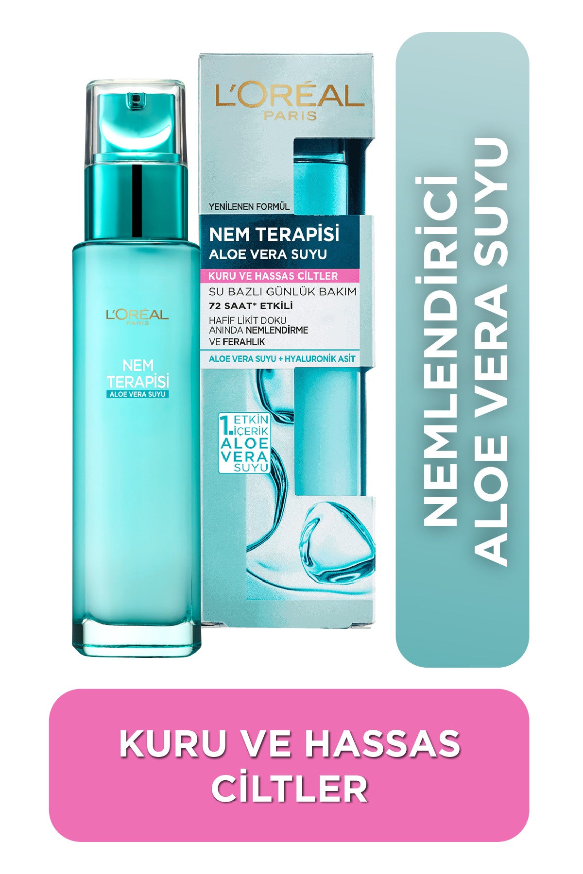 L'Oréal Paris Nem Terapisi Aloe Vera Suyu Kuru ve Hassas Ciltler
