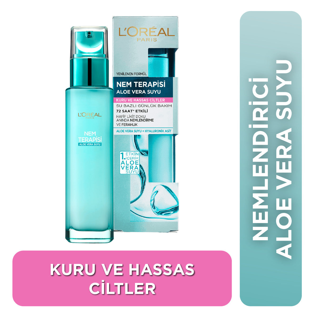 L'Oréal Paris Nem Terapisi Aloe Vera Suyu Kuru ve Hassas Ciltler