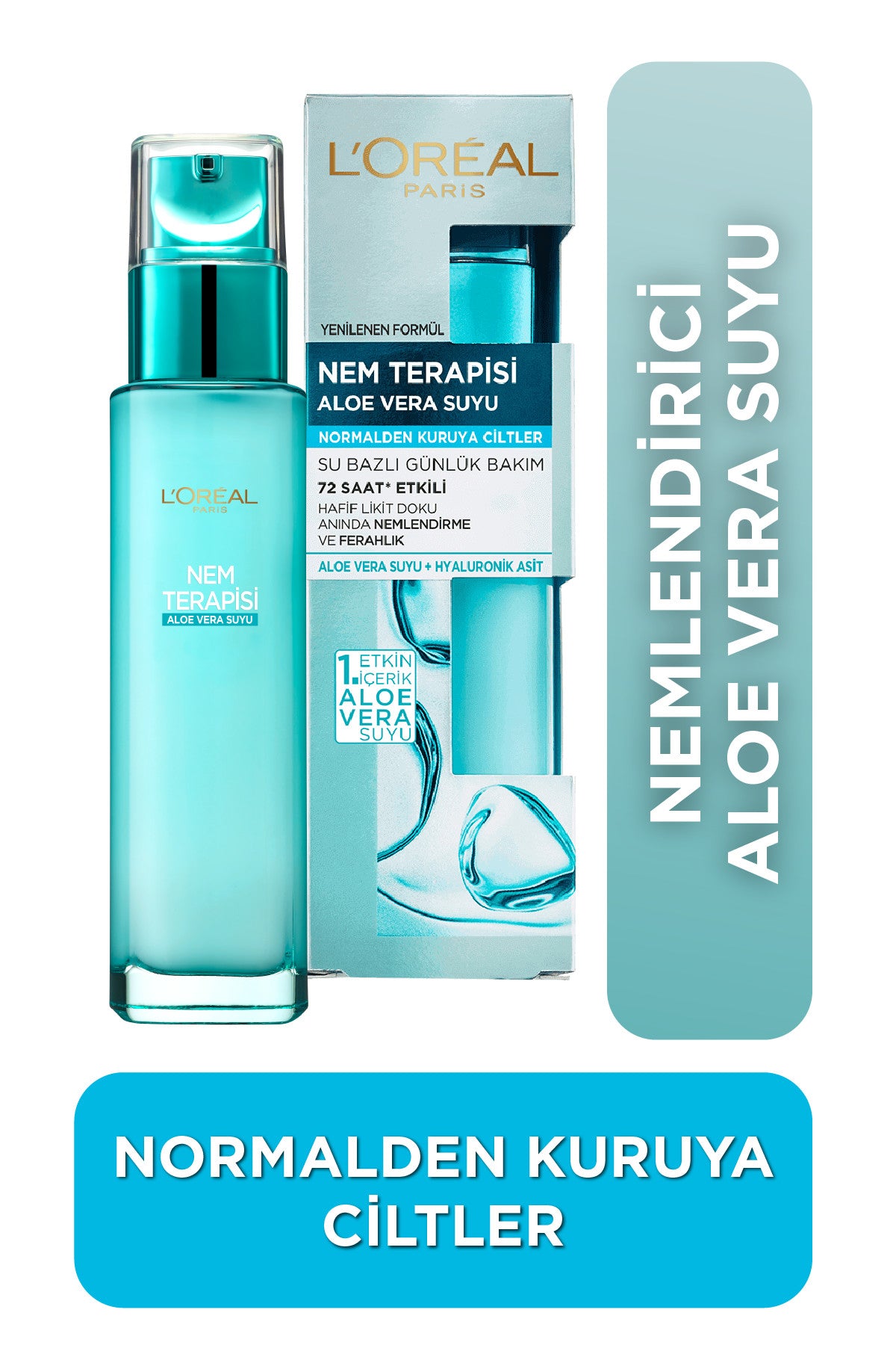 L'Oréal Paris Nem Terapisi Aloe Vera Suyu Normalden Kuruya Ciltler