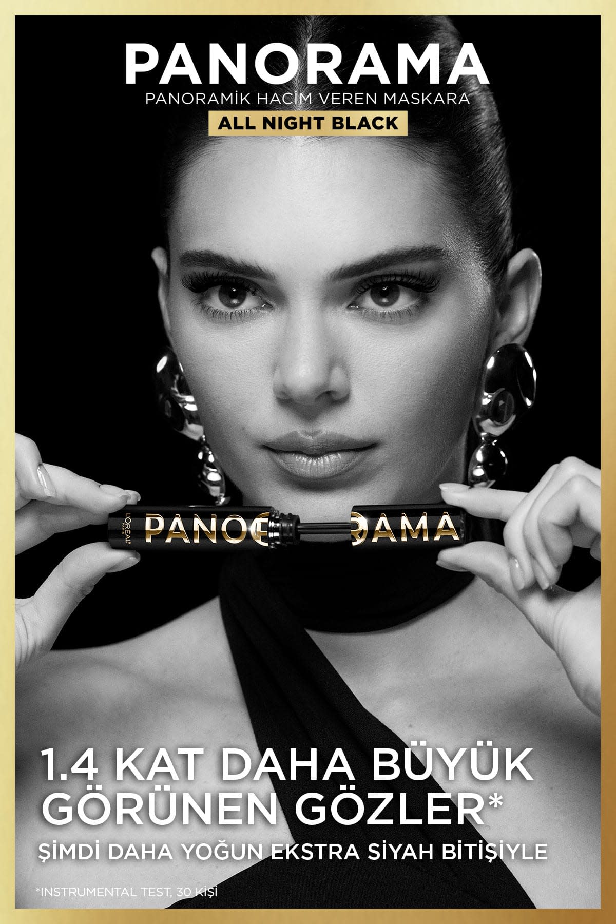L'Oréal Paris Panorama Hacim Veren Maskara All Night Black - Siyah