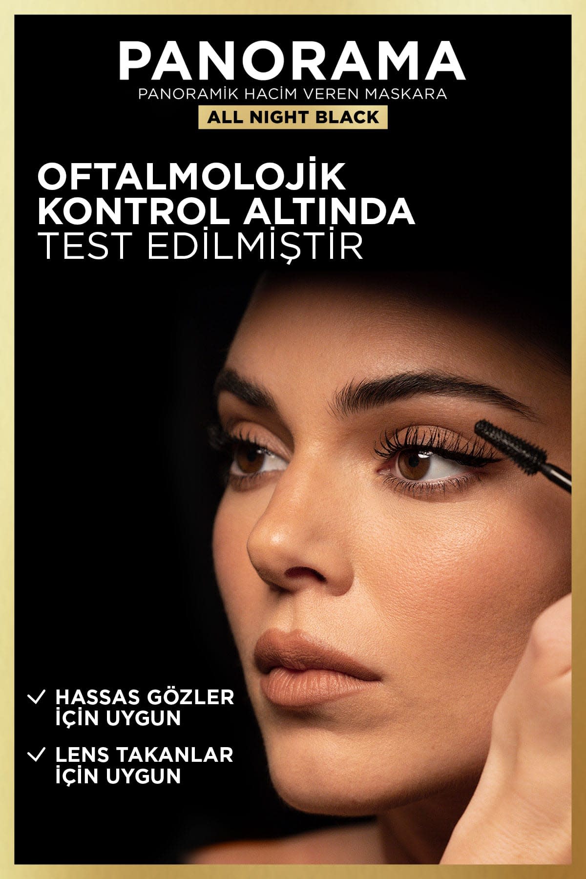 L'Oréal Paris Panorama Hacim Veren Maskara All Night Black - Siyah