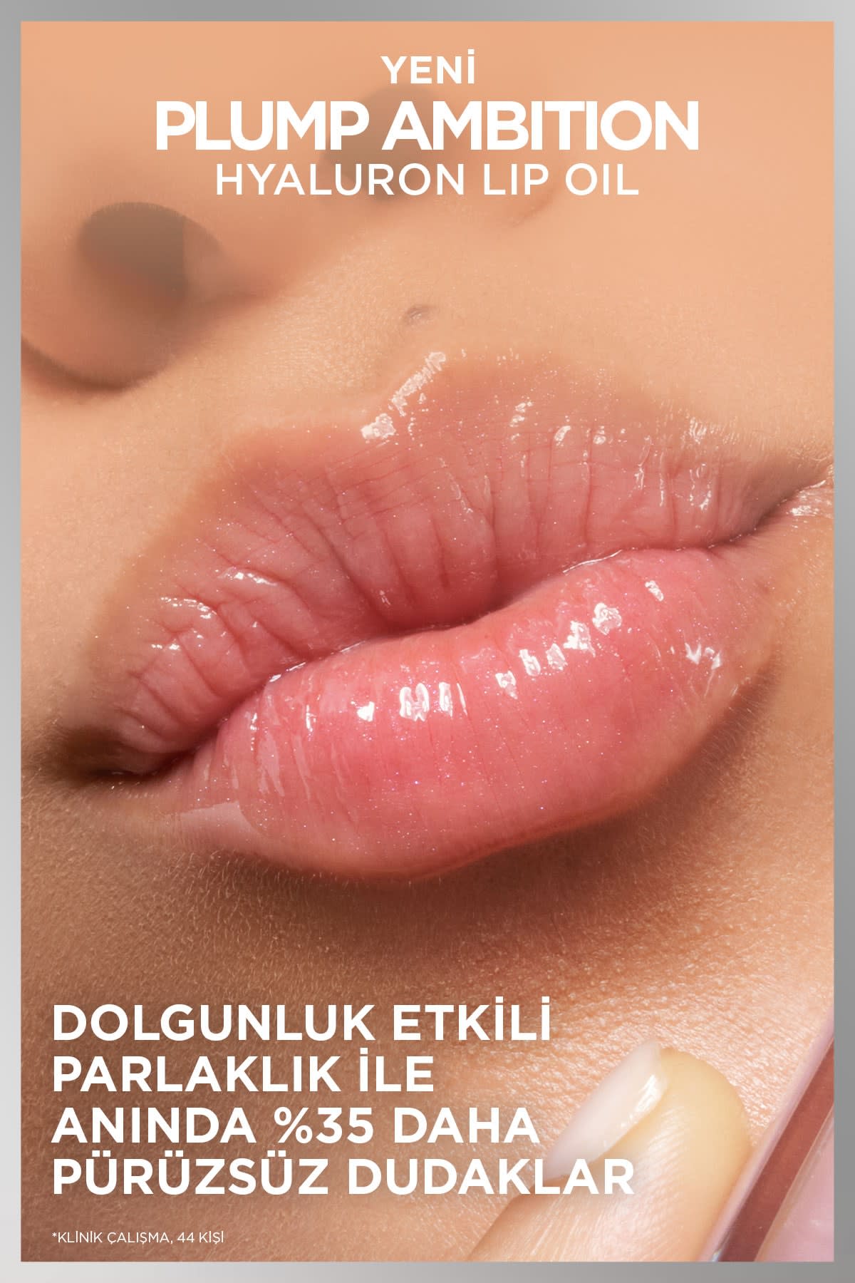 L'Oréal Paris Plump Ambition Hyaluron Lip Oil Besleyici ve Nemlendirici Dudak Parlatıcısı - 101 Cristal Clear