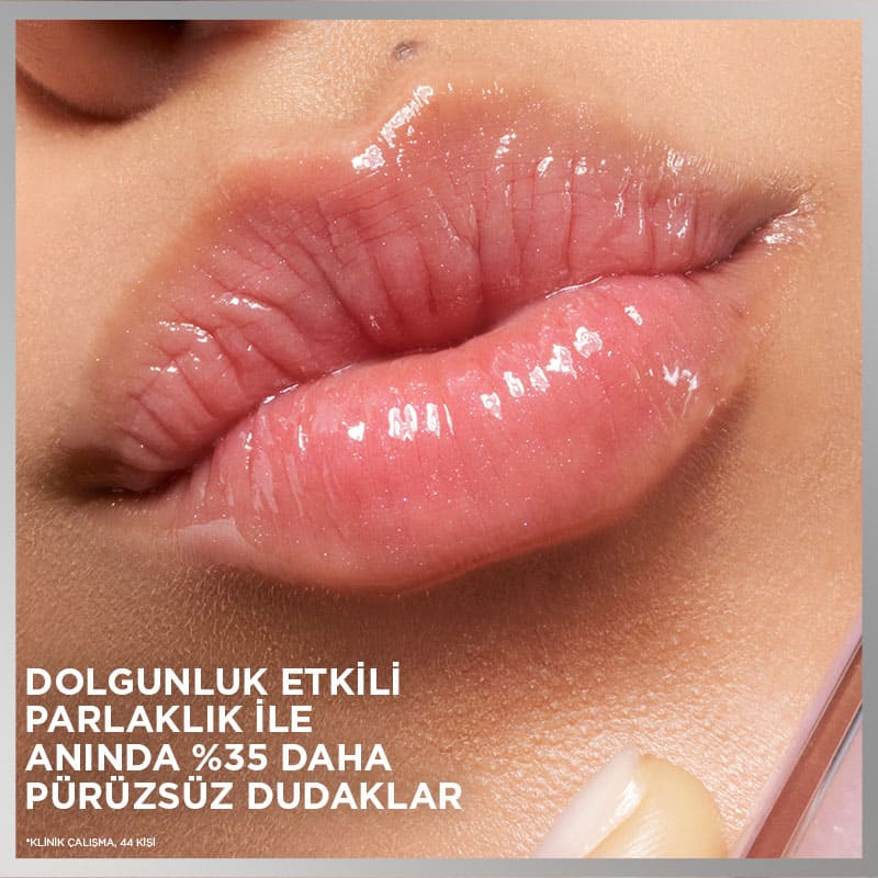 L'Oréal Paris Plump Ambition Hyaluron Lip Oil Besleyici ve Nemlendirici Dudak Parlatıcısı - 101 Cristal Clear