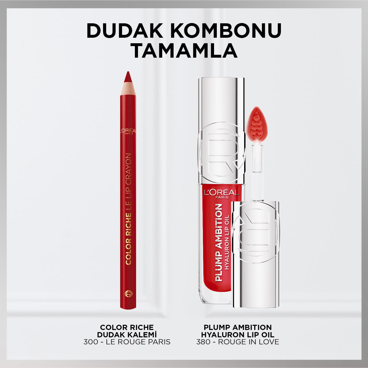 L'Oréal Paris Plump Ambition Hyaluron Lip Oil Besleyici ve Nemlendirici Dudak Parlatıcısı - 380 Rouge In Love
