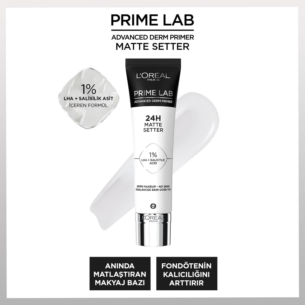 L'Oréal Paris Prime Lab Matte Setter Matlaştırıcı Salisilik Asit İçeren Primer