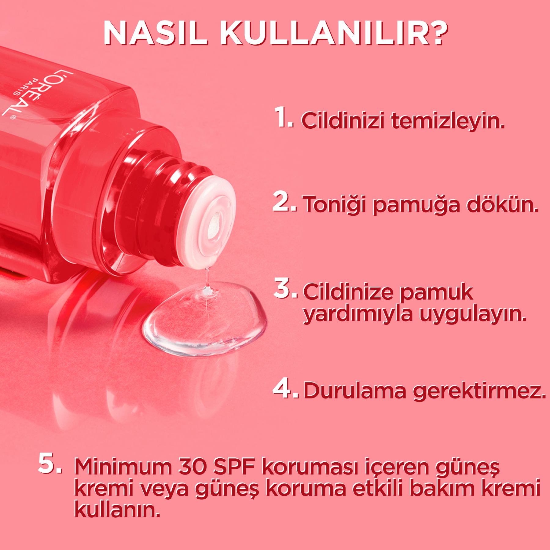 L'Oréal Paris Revitalift %5 Saf Glikolik Asit Peeling Etkili Tonik 180ml