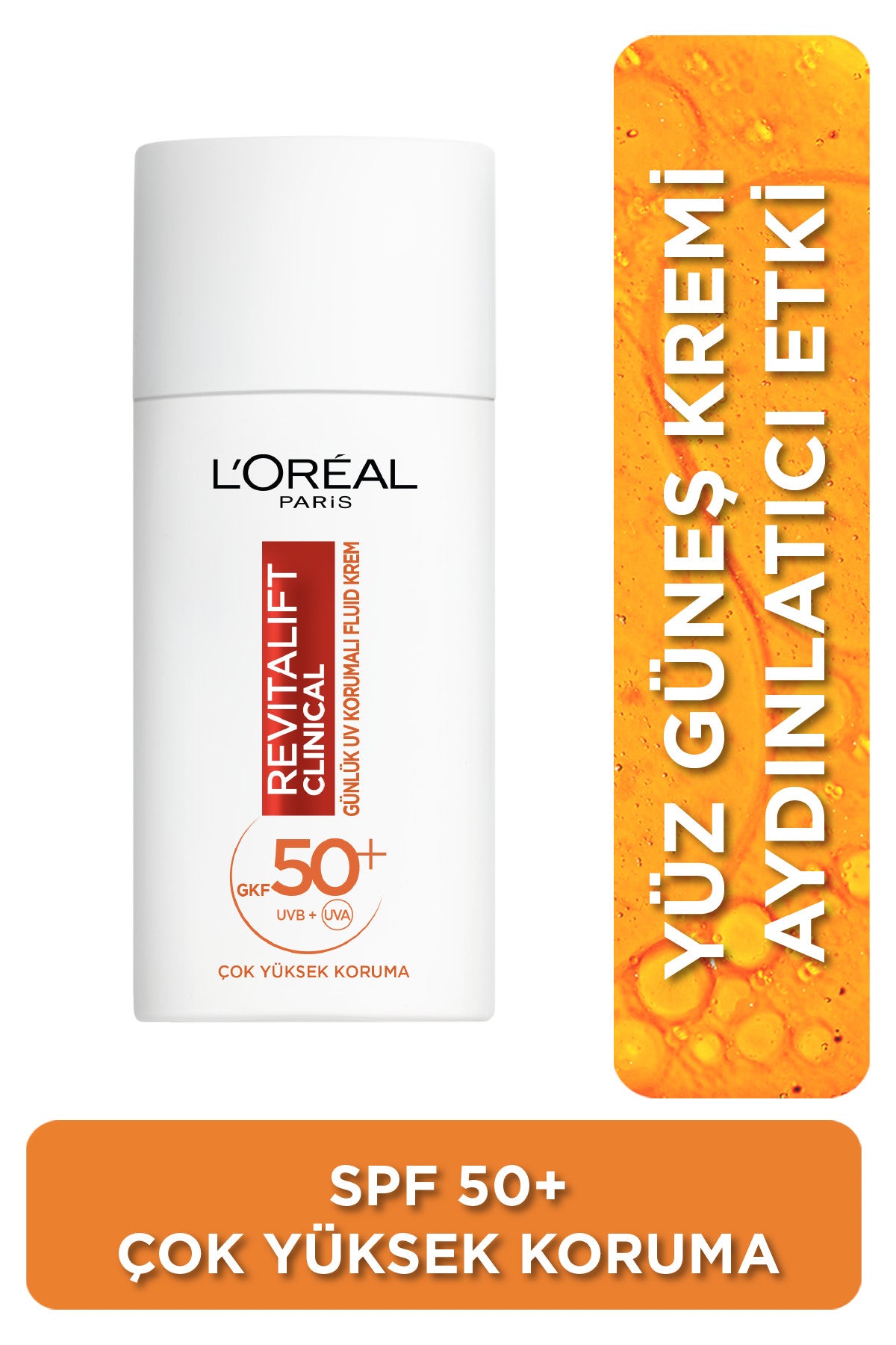 L'Oréal Paris Revitalift Clinical SPF 50+ Günlük Yüksek UV Korumalı Yüz Güneş Kremi 50ml