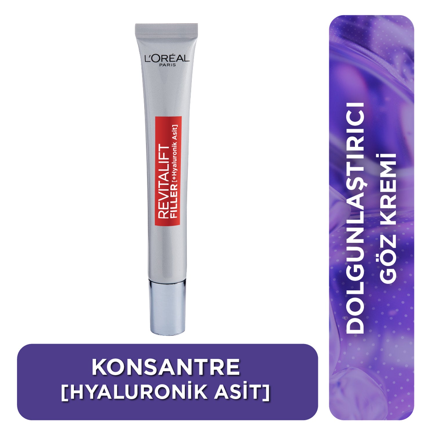L'Oréal Paris Revitalift Filler Dolgunlaştırıcı Yaşlanma Karşıtı Göz Bakım Kremi 15ml -Hyaluronik Asit