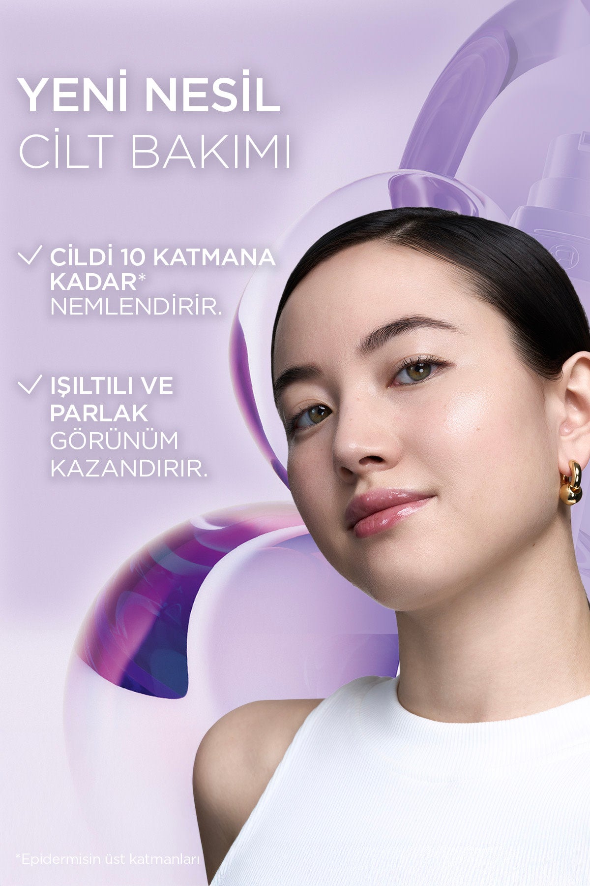 L'Oréal Paris Revitalift Filler Glassy Skin Cam Cilt Görünümü Veren [Hyaluronik Asit] İçeren Nemlendirici Krem 50ml