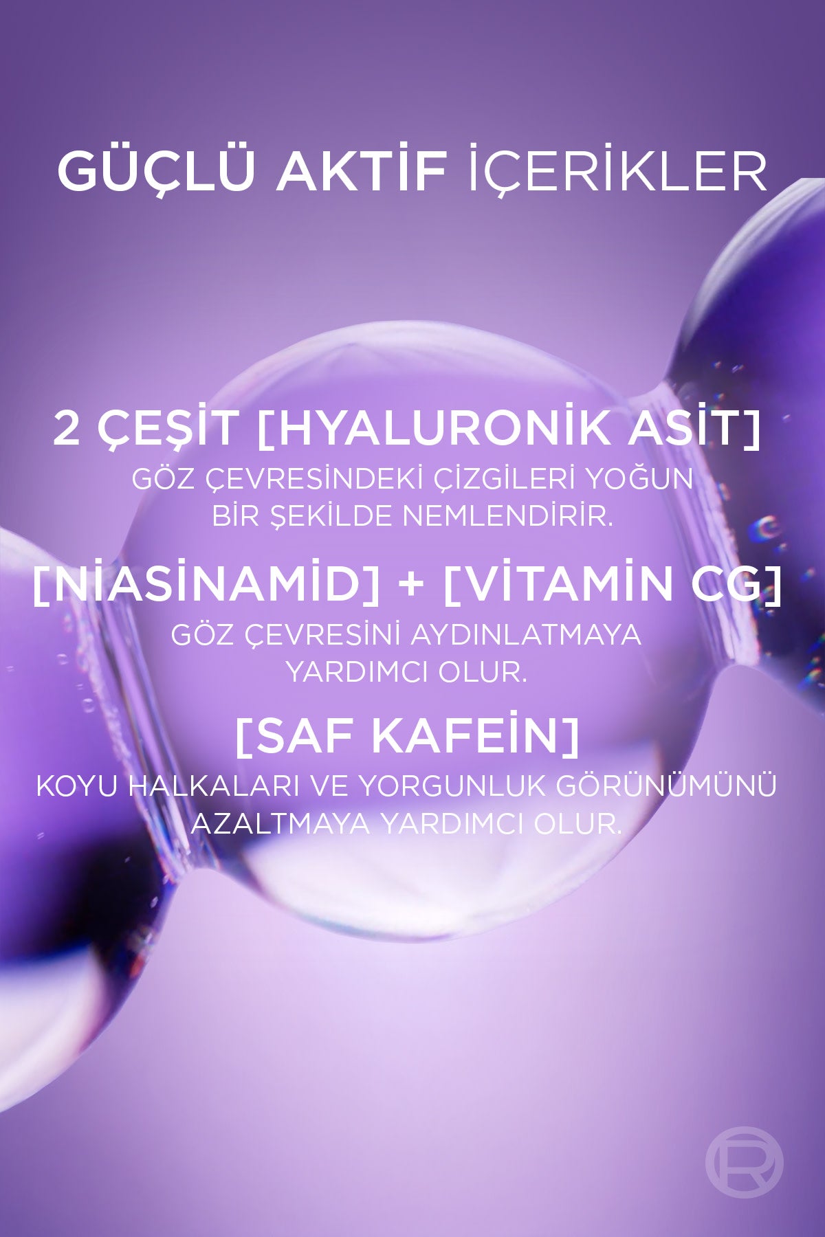 L'Oréal Paris Revitalift Filler [Hyaluronik Asit + Niasinamid + Saf Kefin] İçeren Nemlendirici, Aydınlatıcı, Kırışıklık Karşıtı Göz Serumu 20ml