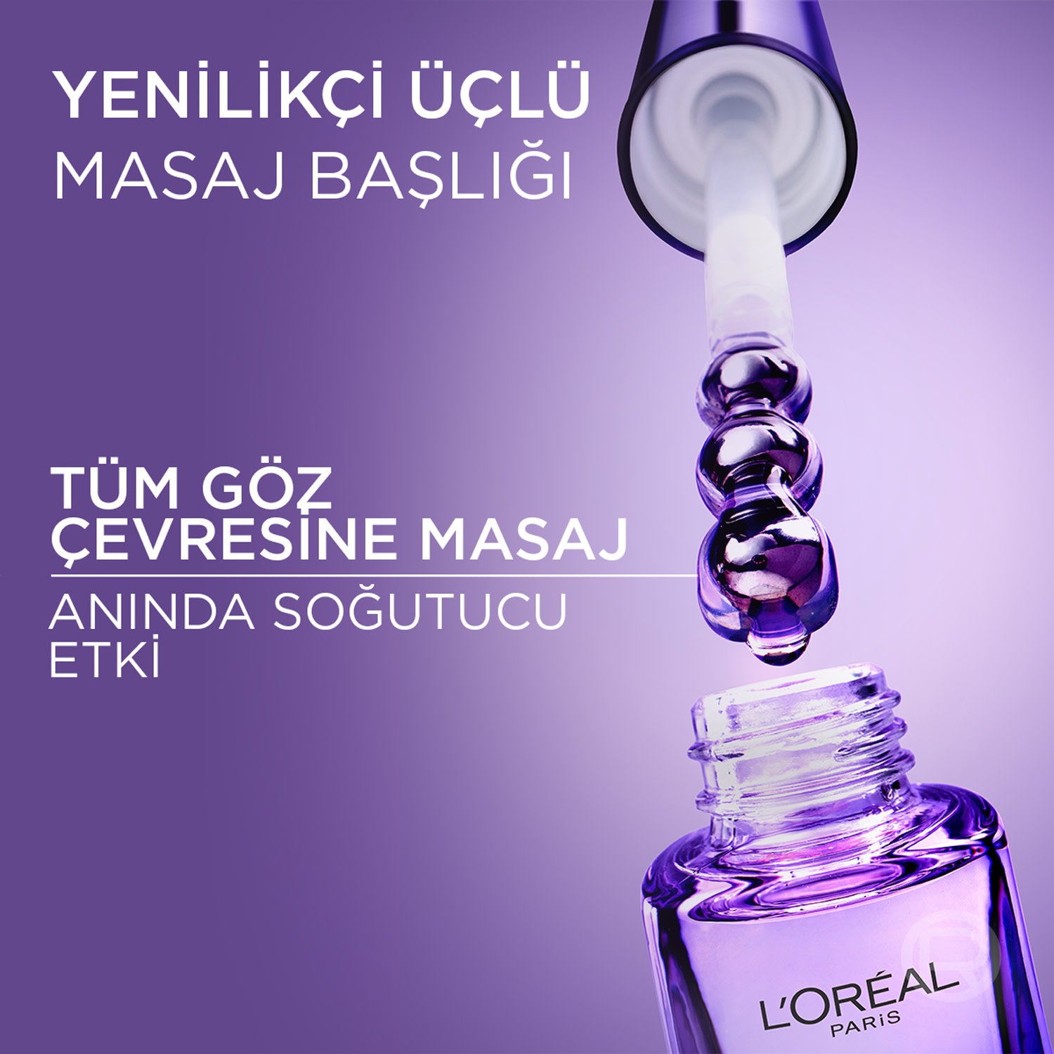 L'Oréal Paris Revitalift Filler [Hyaluronik Asit + Niasinamid + Saf Kefin] İçeren Nemlendirici, Aydınlatıcı, Kırışıklık Karşıtı Göz Serumu 20ml