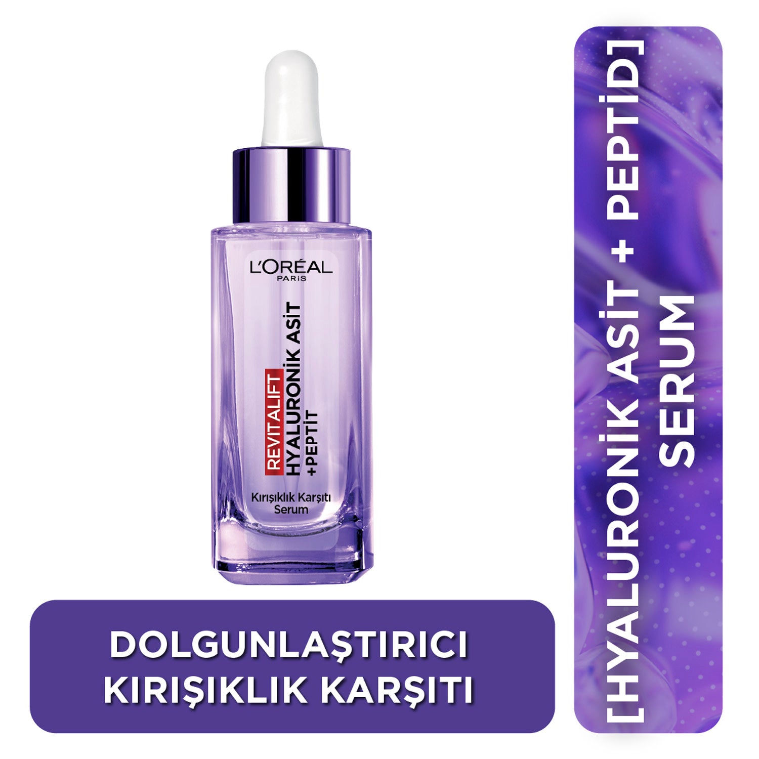 L'Oréal Paris Revitalift Filler [Saf Hyaluronik Asit] İçeren Nemlendirici Dolgunlaştırıcı Kırışıklık Karşıtı Serum 30 ML