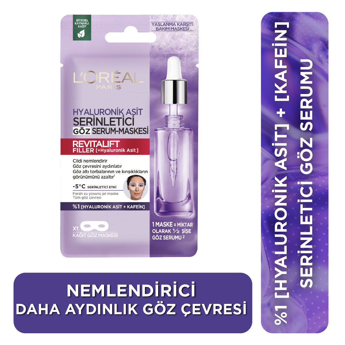 L'Oréal Paris Revitalift Filler Serinletici Göz Serum-Maskesi
