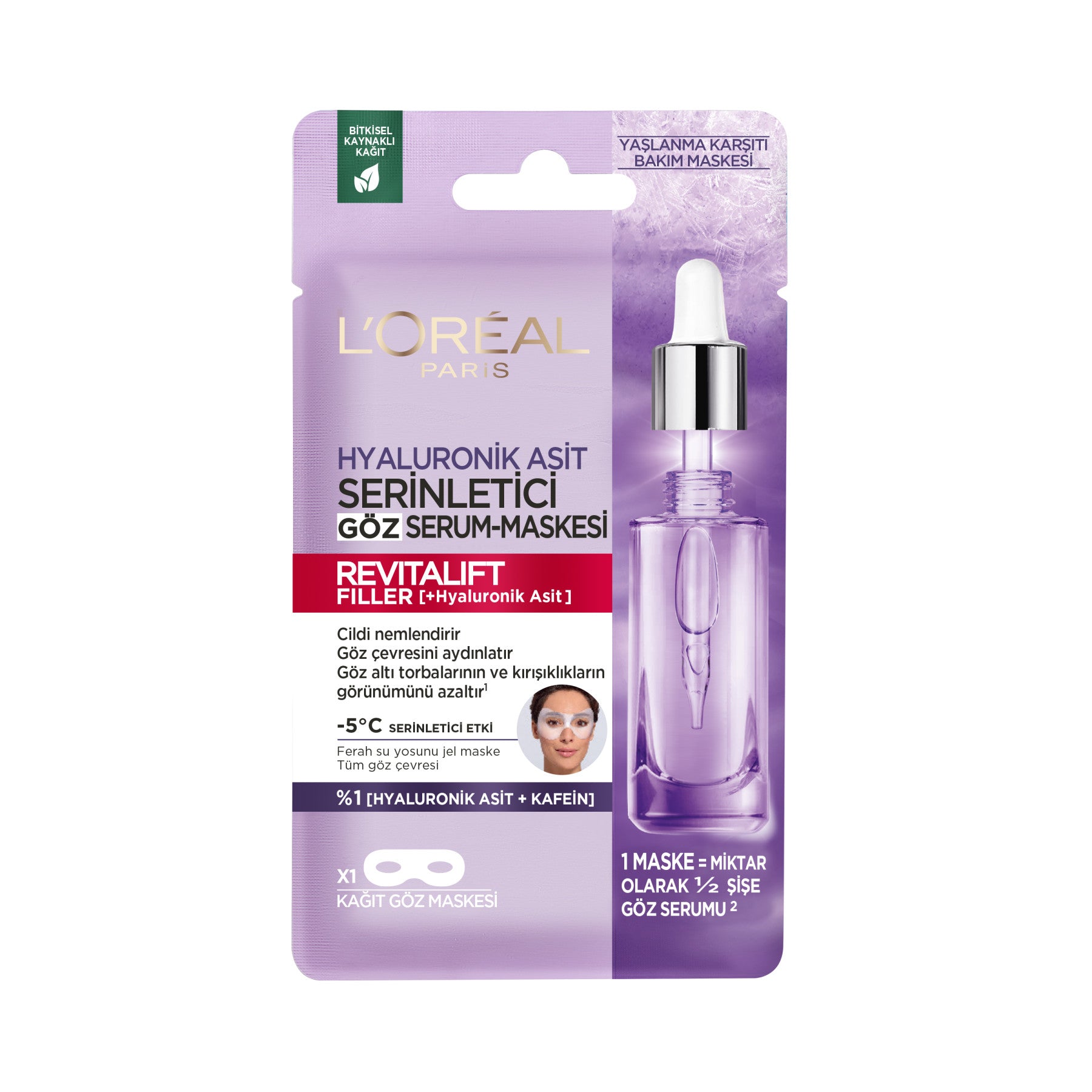 L'Oréal Paris Revitalift Filler Serinletici Göz Serum-Maskesi