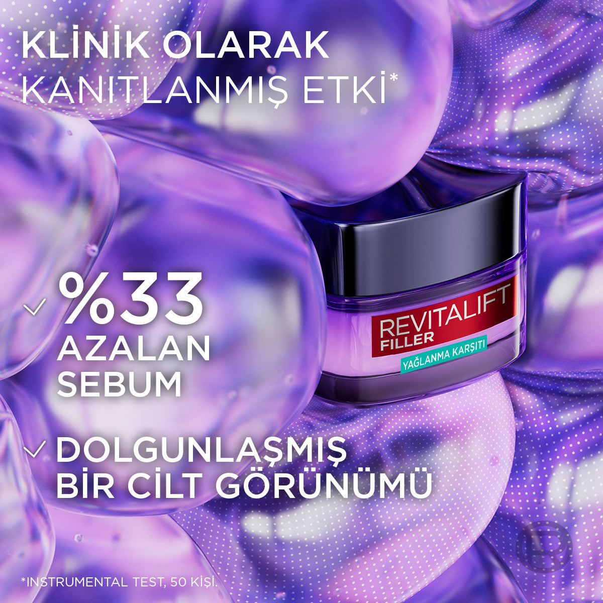 L'Oréal Paris Revitalift Filler Yağlanma Karşıtı Su Bazlı Nemlendirici Jel Krem - Salisilik Asit & Hyaluronik Asit