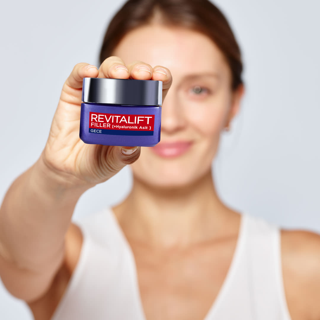 L'Oréal Paris Revitalift Filler Yoğun Dolgunlaştırıcı Yaşlanma Karşıtı Gece Kremi 50ml - Hyaluronik Asit