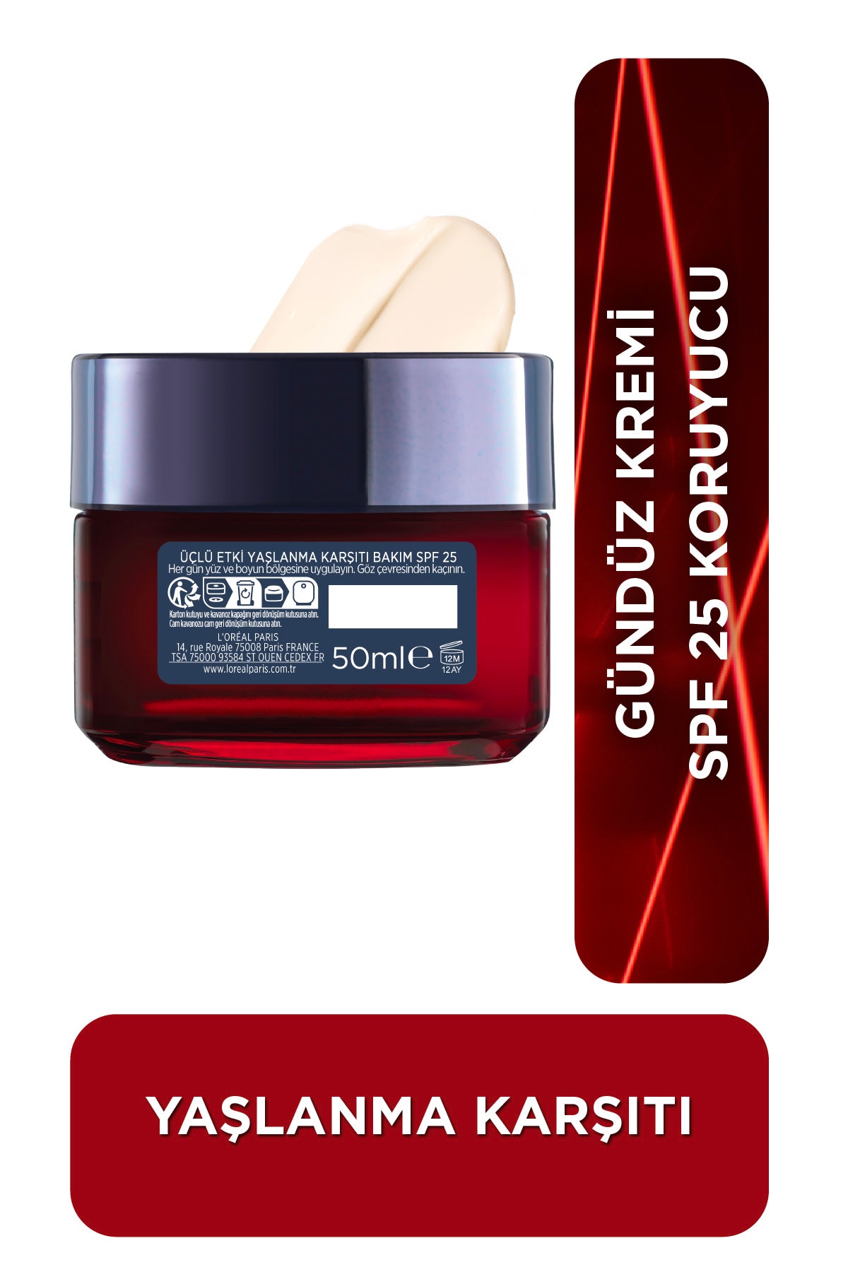 L'Oréal Paris Revitalift Lazer X3 Leke ve Kırışıklık Karşıtı Bakım GKF25