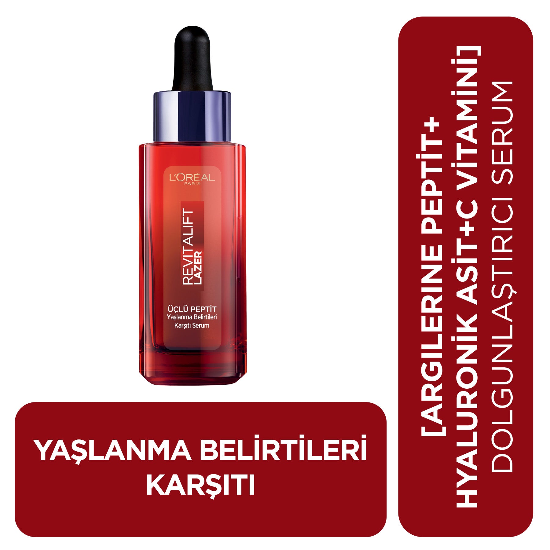 L'Oréal Paris Revitalift Lazer Yaşlanma Belirtileri Karşıtı Üçlü Peptit Bakım Serumu