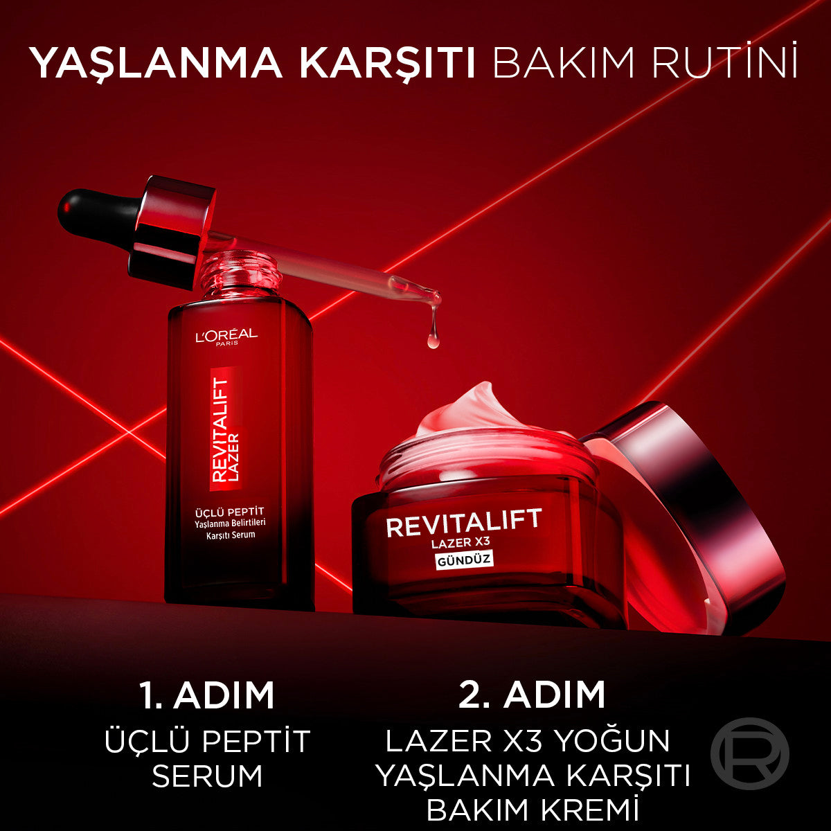 L'Oréal Paris Revitalift Lazer Yaşlanma Belirtileri Karşıtı Üçlü Peptit Bakım Serumu