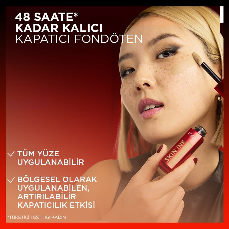 L'Oréal Paris Skin Ink Gün Boyu Kapatıcı Fondöten - Nötr Alt Ton 15