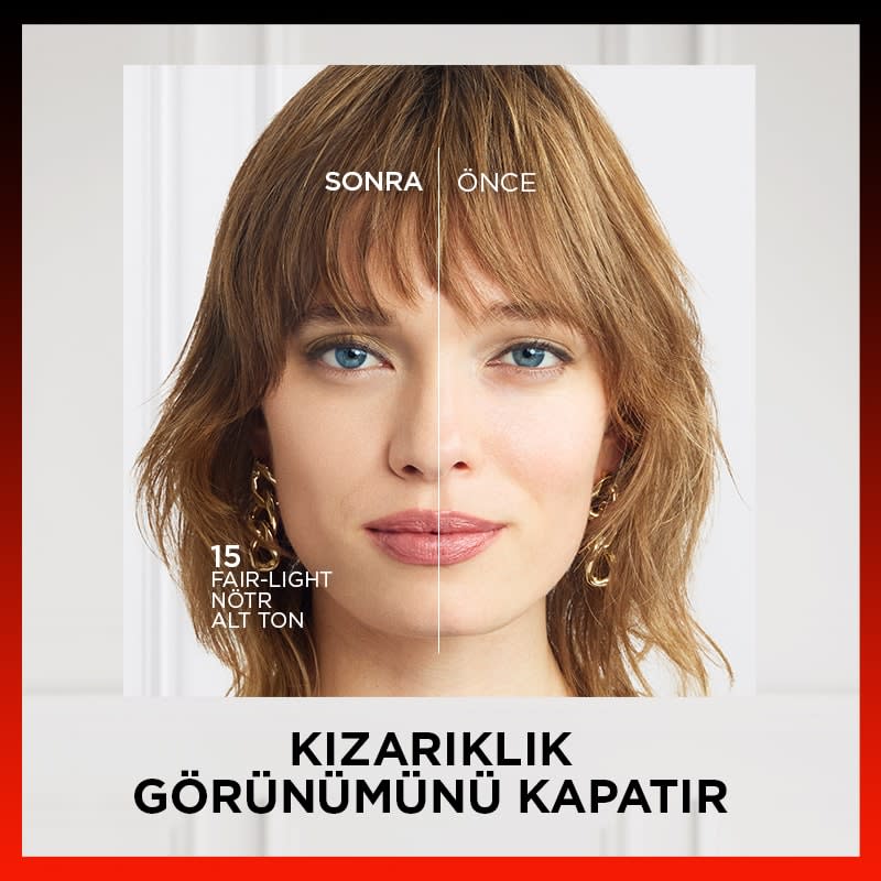 L'Oréal Paris Skin Ink Gün Boyu Kapatıcı Fondöten - Nötr Alt Ton 15