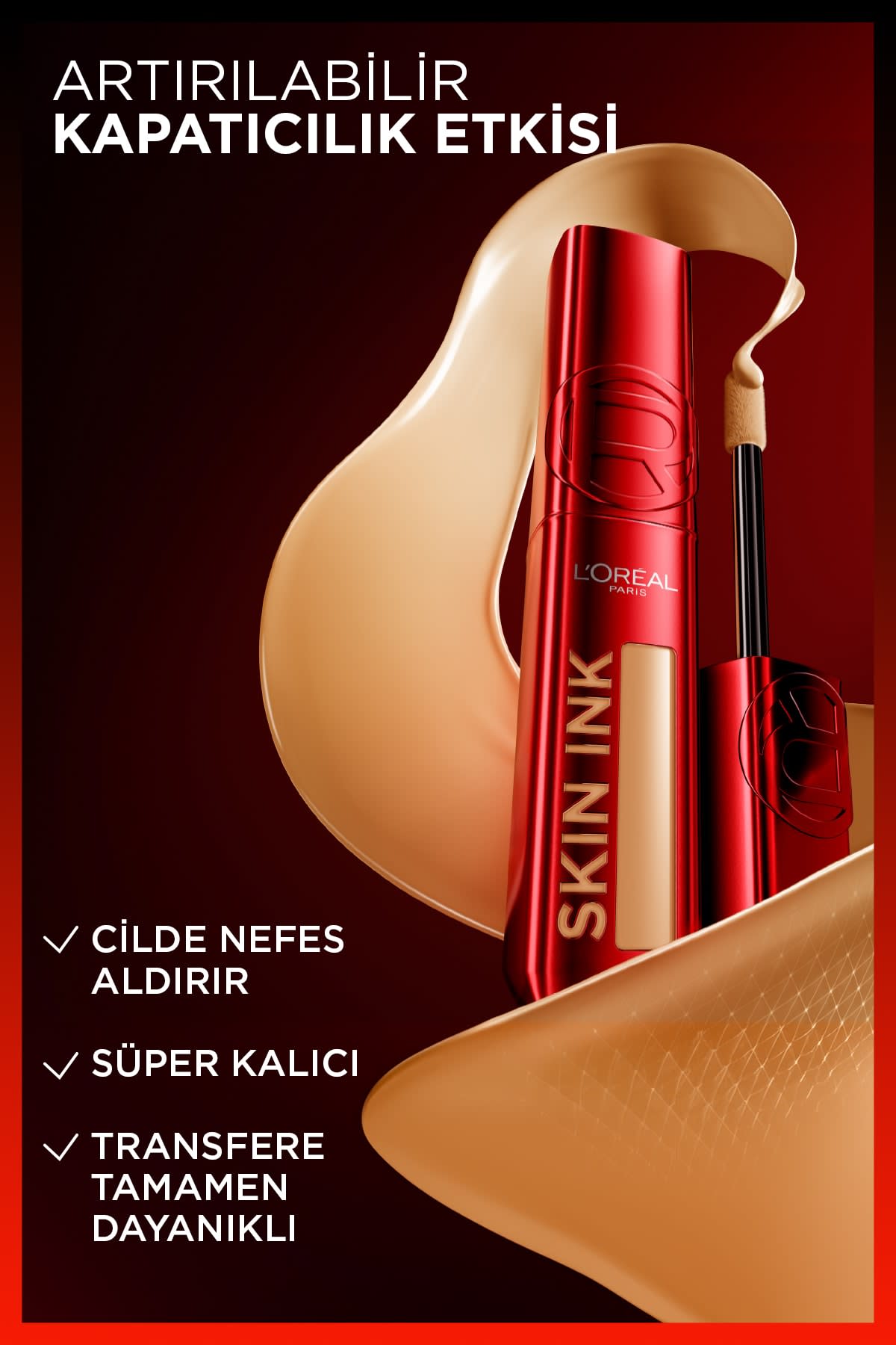 L'Oréal Paris Skin Ink Gün Boyu Kapatıcı Fondöten - Nötr Alt Ton 15