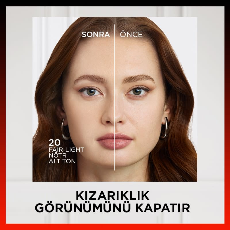 L'Oréal Paris Skin Ink Gün Boyu Kapatıcı Fondöten - Nötr Alt Ton 20