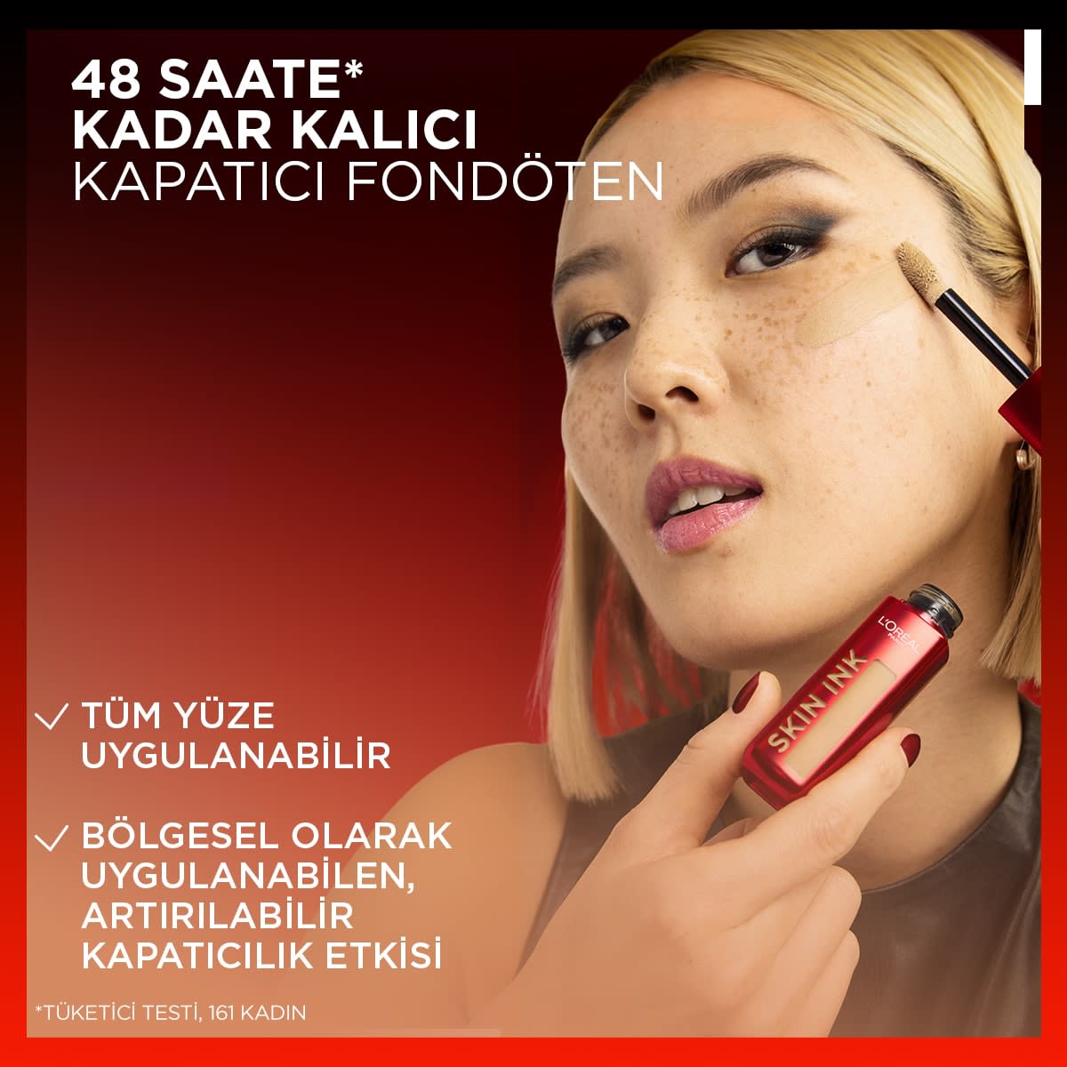 L'Oréal Paris Skin Ink Gün Boyu Kapatıcı Fondöten - Soğuk Alt Ton 130