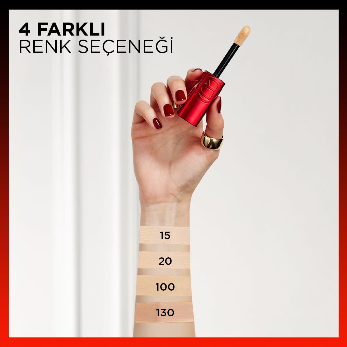 L'Oréal Paris Skin Ink Gün Boyu Kapatıcı Fondöten - Soğuk Alt Ton 130