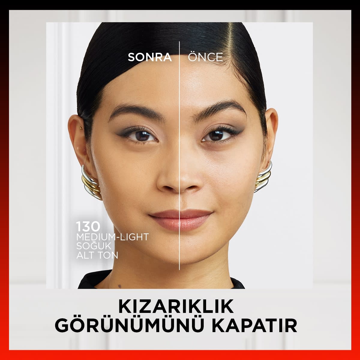 L'Oréal Paris Skin Ink Gün Boyu Kapatıcı Fondöten - Soğuk Alt Ton 130