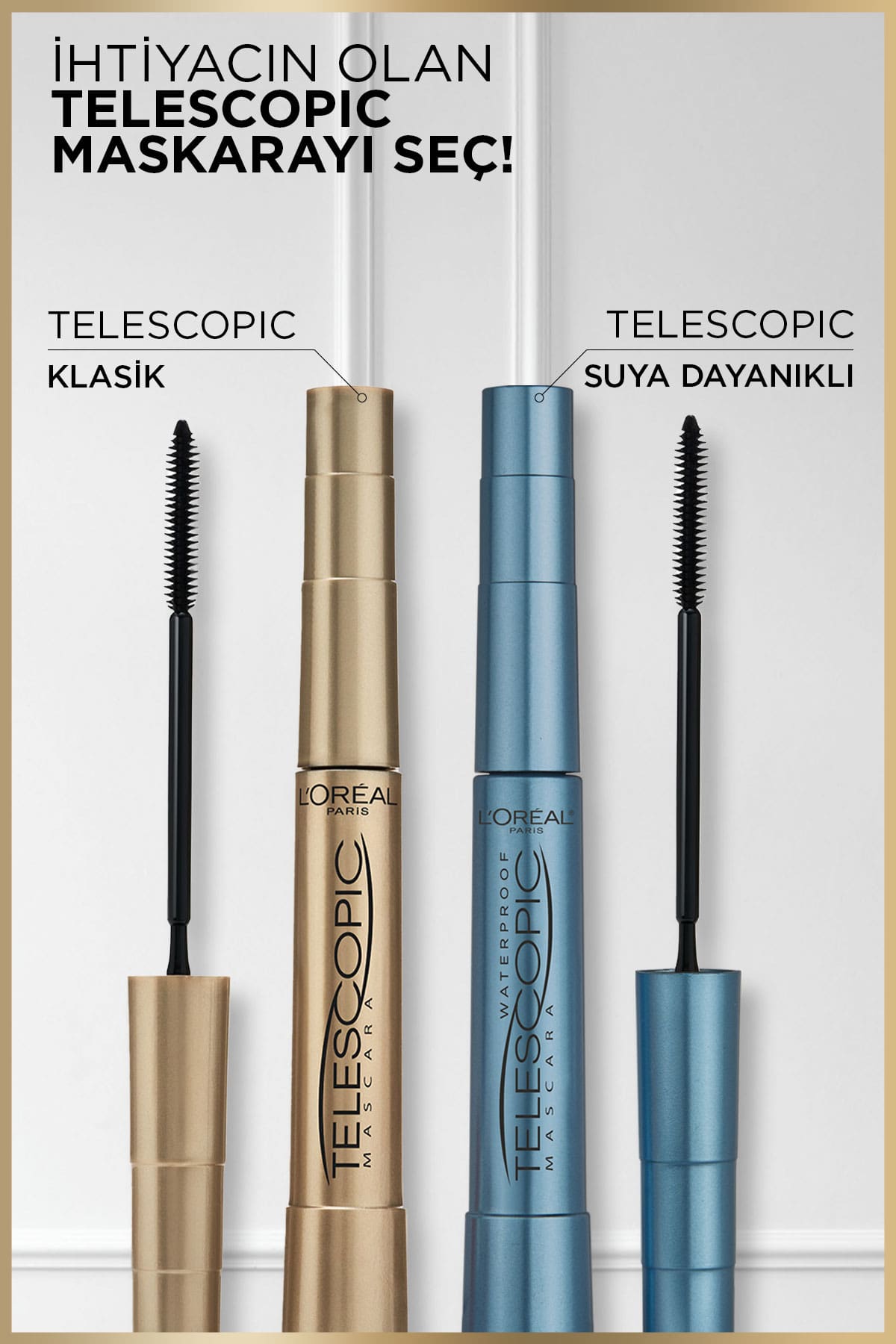 L'Oréal Paris Telescopic Suya Dayanıklı Maskara - Siyah