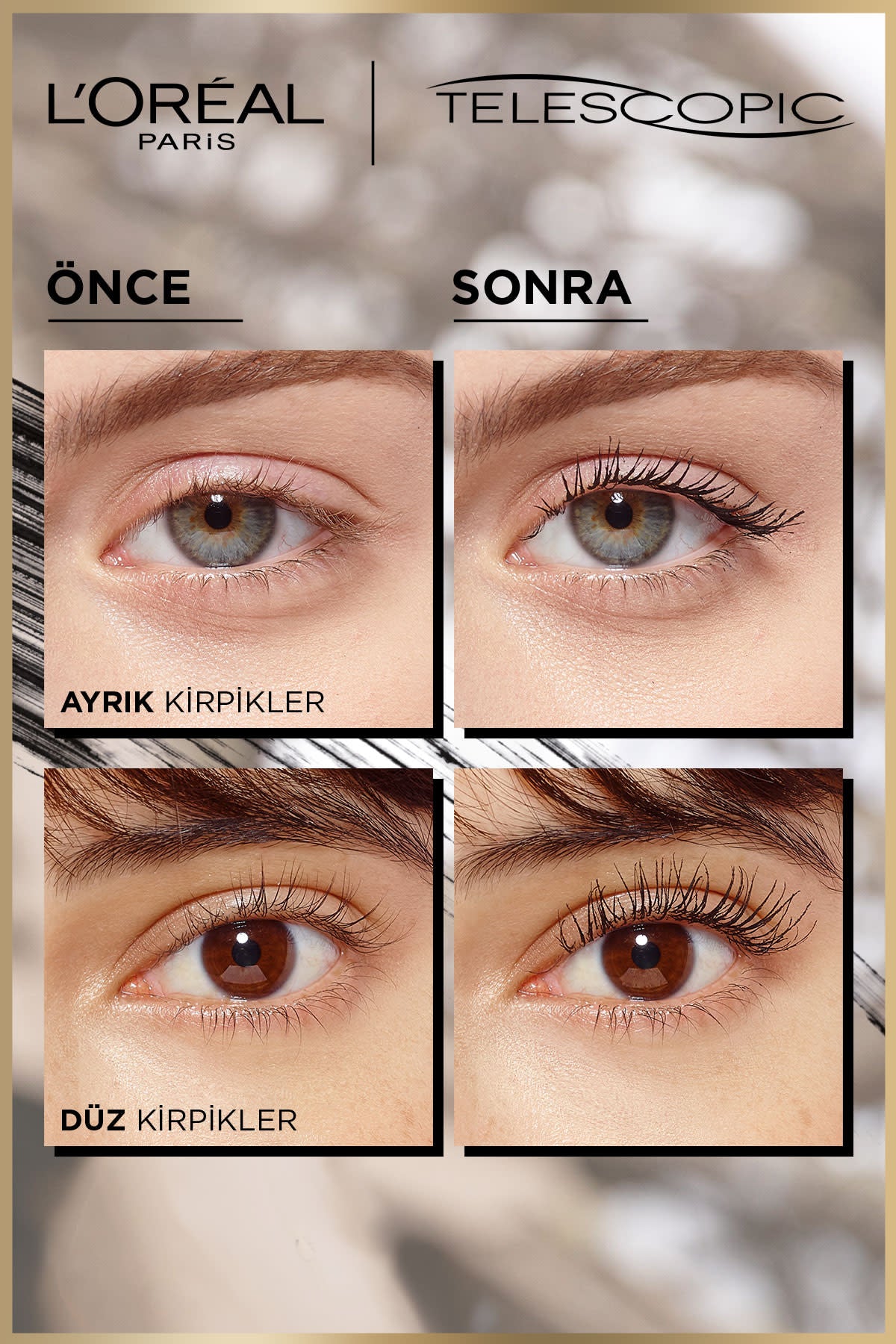 L'Oréal Paris Telescopic Suya Dayanıklı Maskara - Siyah