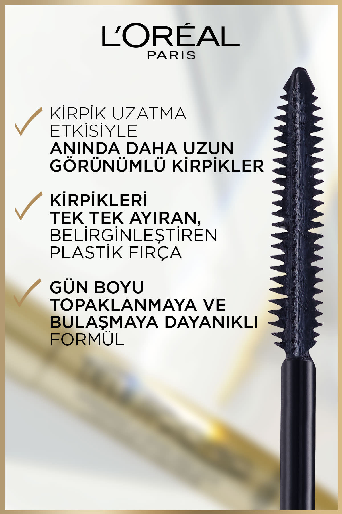 L'Oréal Paris Telescopic Suya Dayanıklı Maskara - Siyah