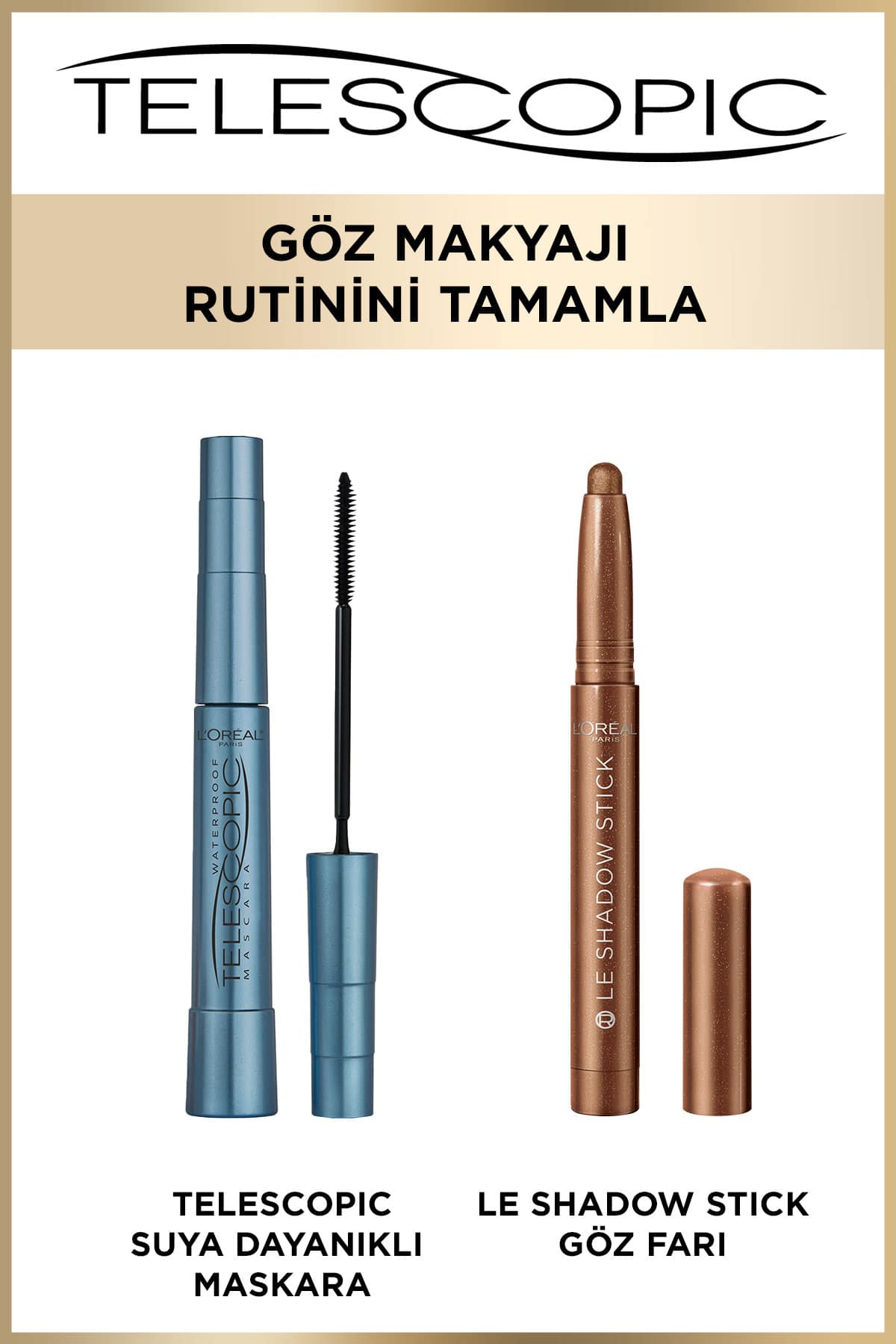 L'Oréal Paris Telescopic Suya Dayanıklı Maskara - Siyah