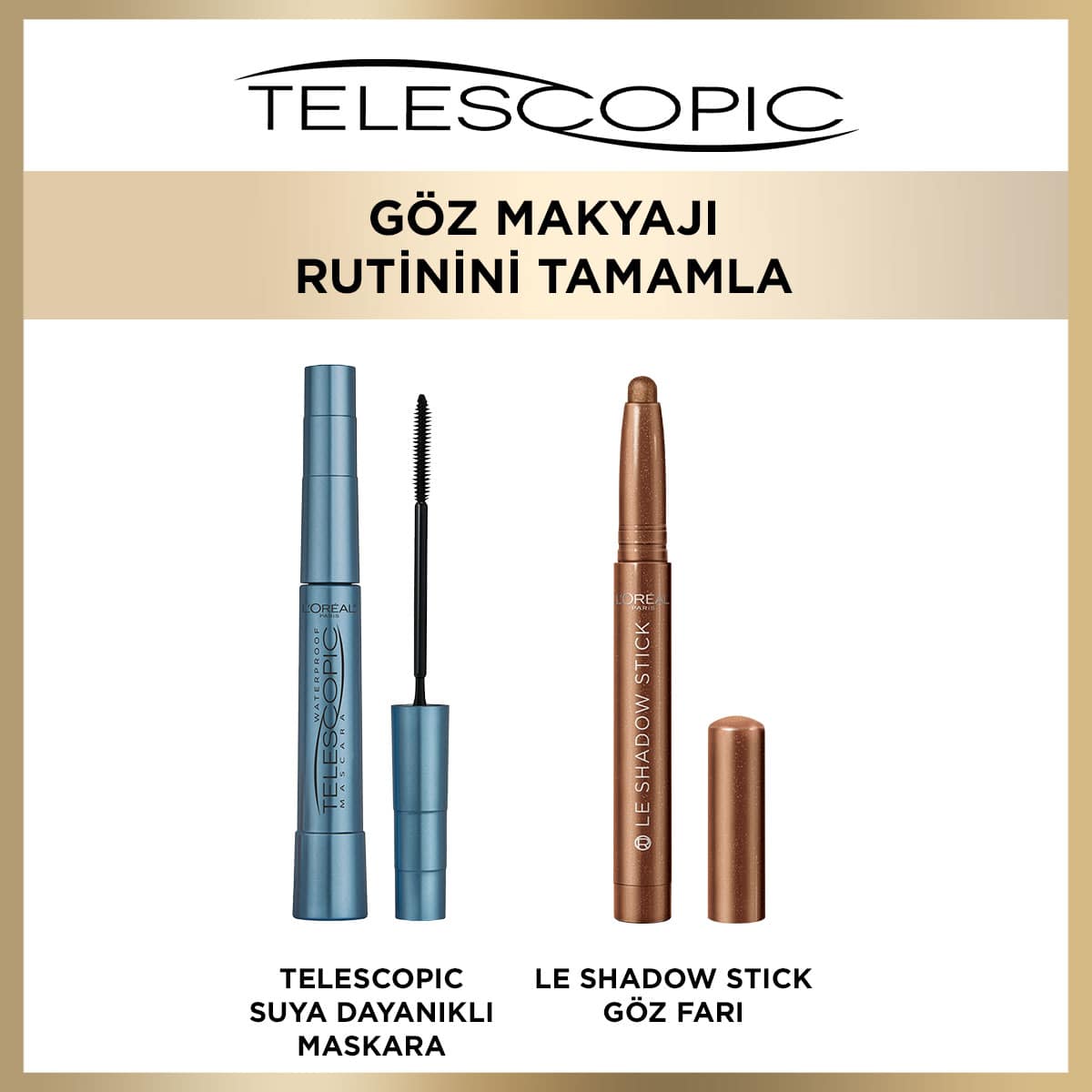 L'Oréal Paris Telescopic Suya Dayanıklı Maskara - Siyah