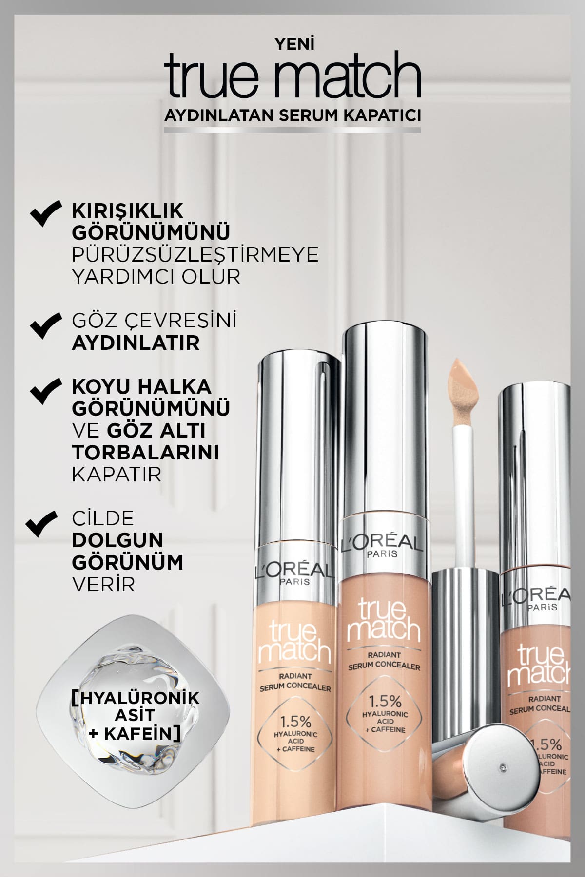 L'Oréal Paris True Match Aydınlatan Serum Kapatıcı - 1.5N 11 ml