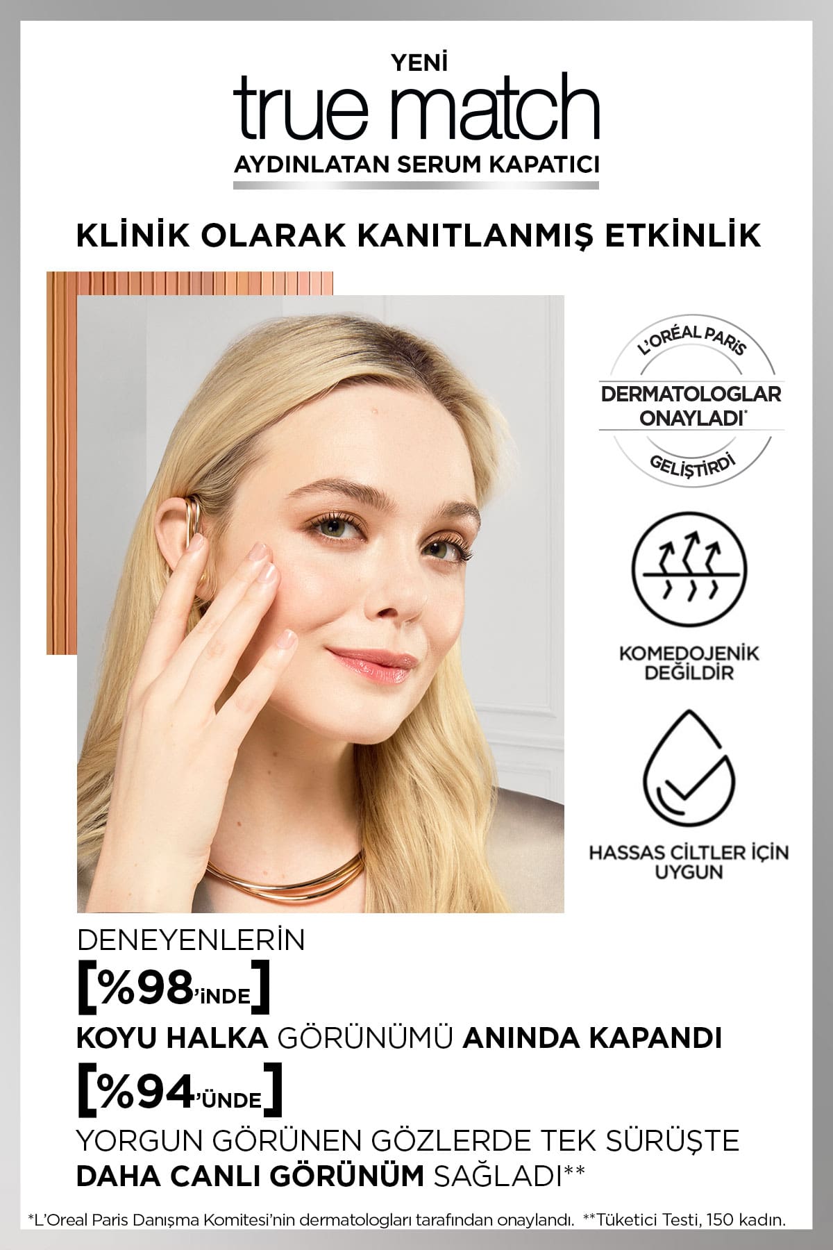 L'Oréal Paris True Match Aydınlatan Serum Kapatıcı - 4D Light Medium 11 ml