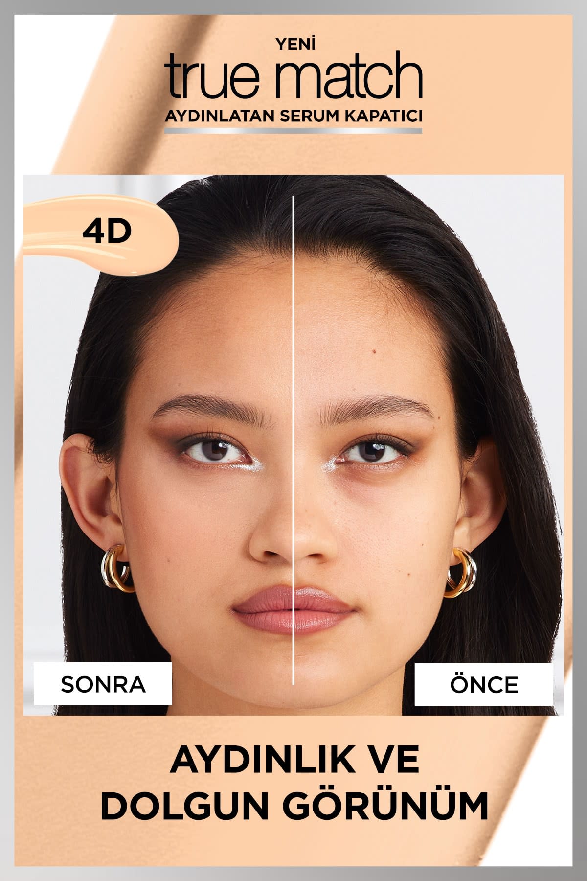 L'Oréal Paris True Match Aydınlatan Serum Kapatıcı - 4D Light Medium 11 ml