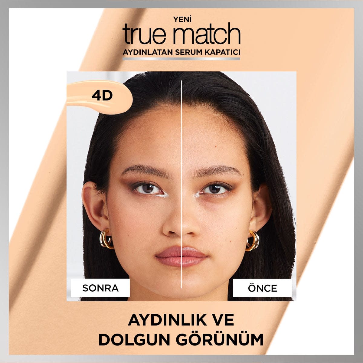 L'Oréal Paris True Match Aydınlatan Serum Kapatıcı - 4D Light Medium 11 ml
