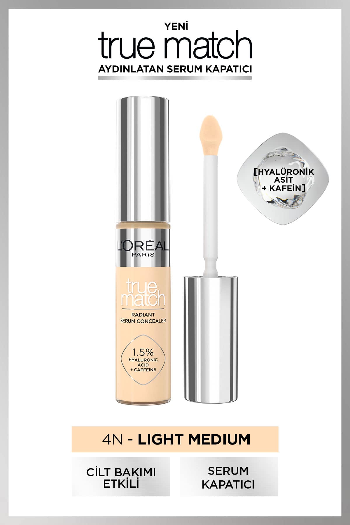 L'Oréal Paris True Match Aydınlatan Serum Kapatıcı - 4N 11 ml