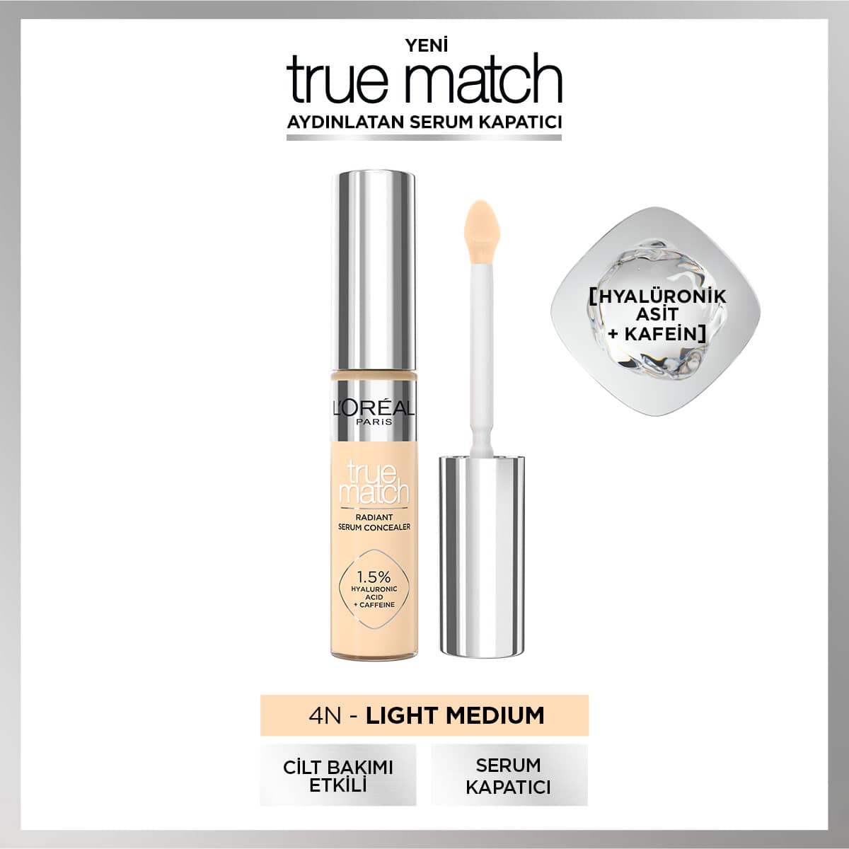 L'Oréal Paris True Match Aydınlatan Serum Kapatıcı - 4N 11 ml