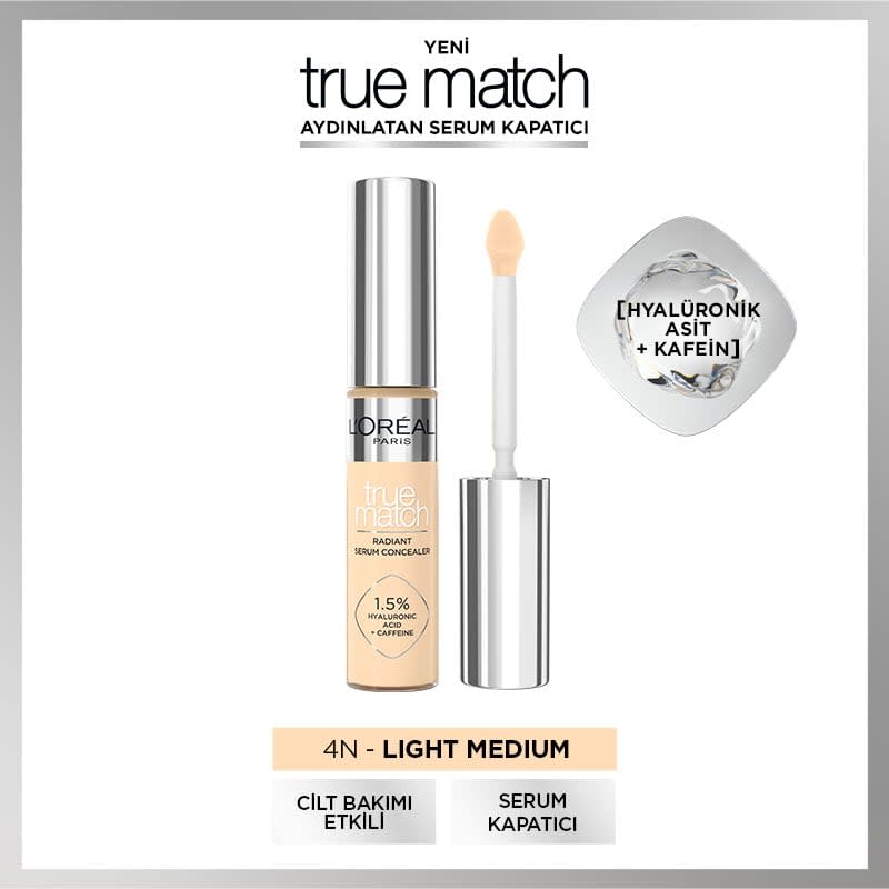 L'Oréal Paris True Match Aydınlatan Serum Kapatıcı - 4N 11 ml