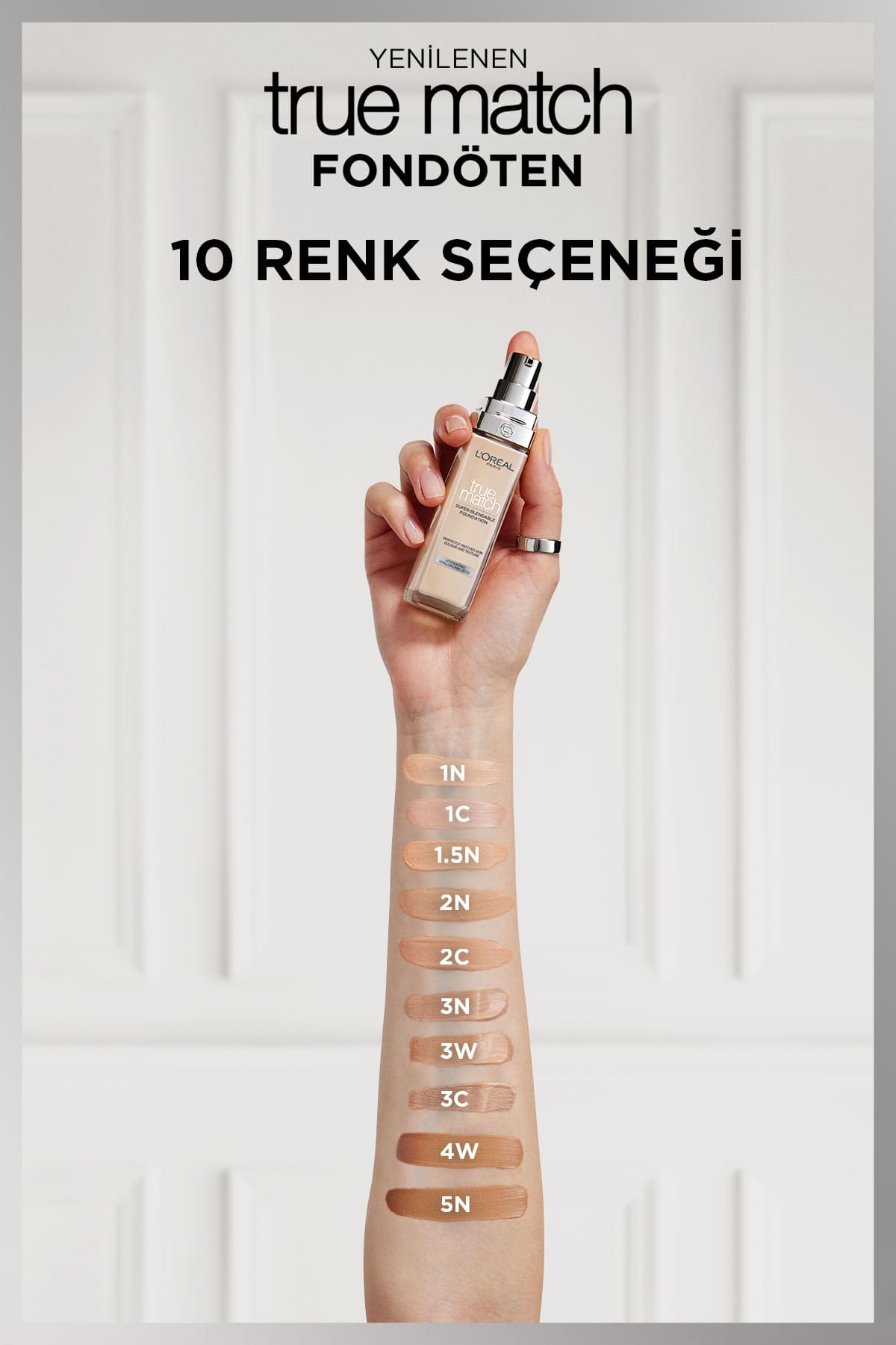 L'Oréal Paris True Match Bakım Yapan Fondöten - 1.5N Nötr Alt Ton