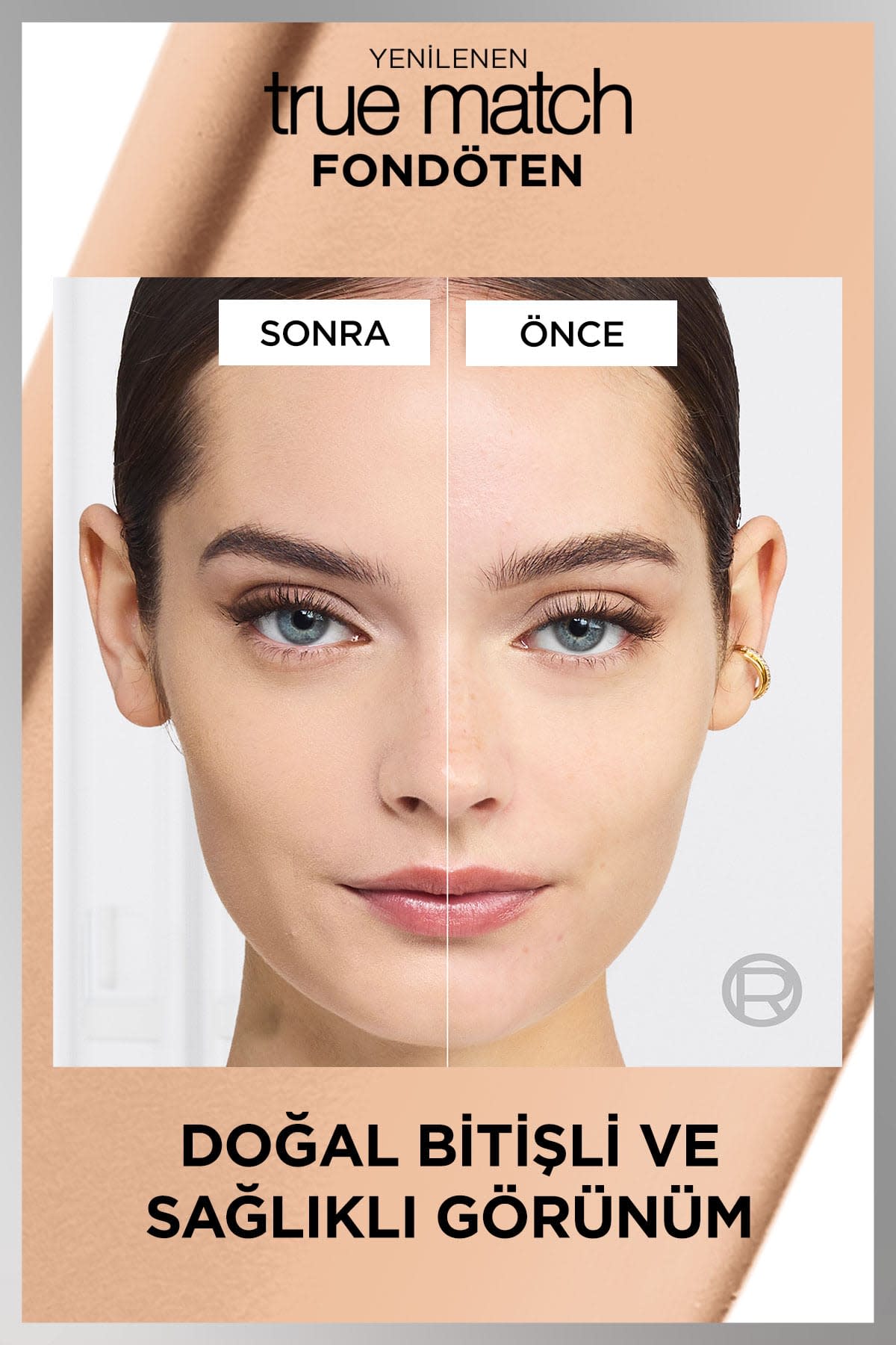 L'Oréal Paris True Match Bakım Yapan Fondöten - 1C Soğuk Alt Ton