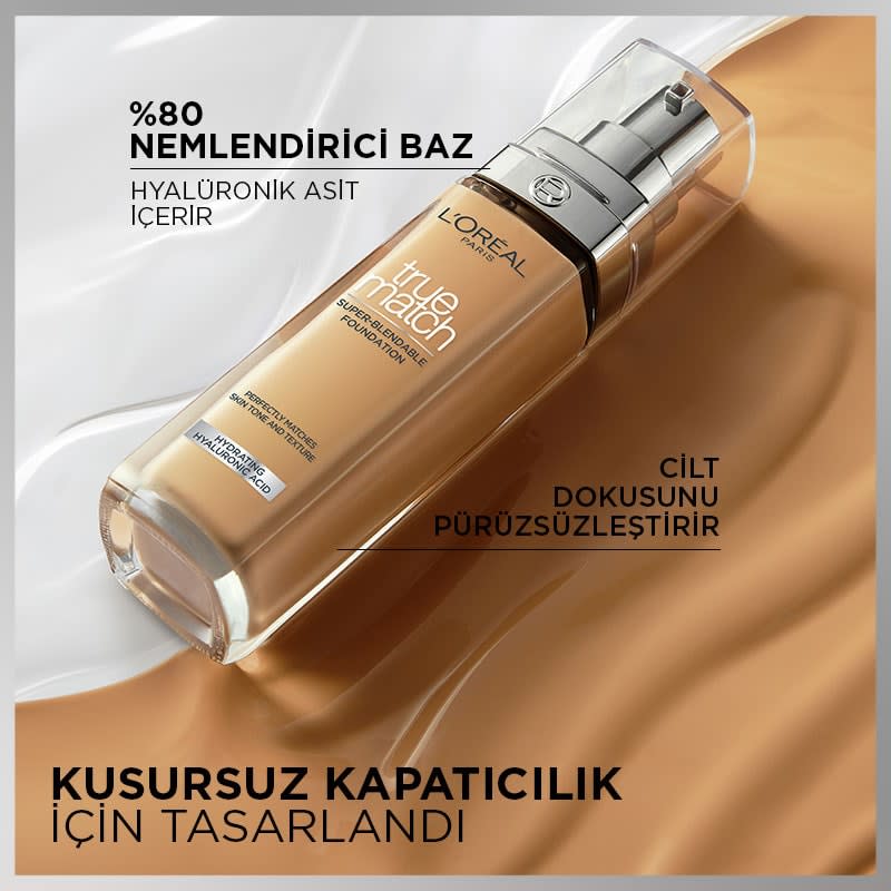 L'Oréal Paris True Match Bakım Yapan Fondöten - 1N Nötr Alt Ton
